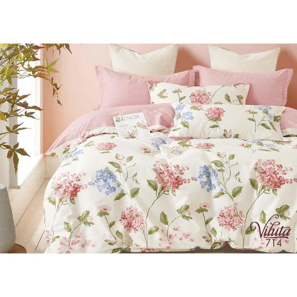 Комплект постельного белья Viluta Twill 714 полуторный сатин 143х210/70х70 см (1421)