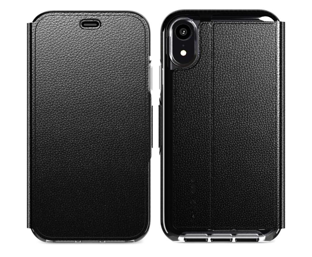 Чехол книжка противоударный с подставкой и отделением для кредитных карт Tech21 Evo Wallet для Iphone XR