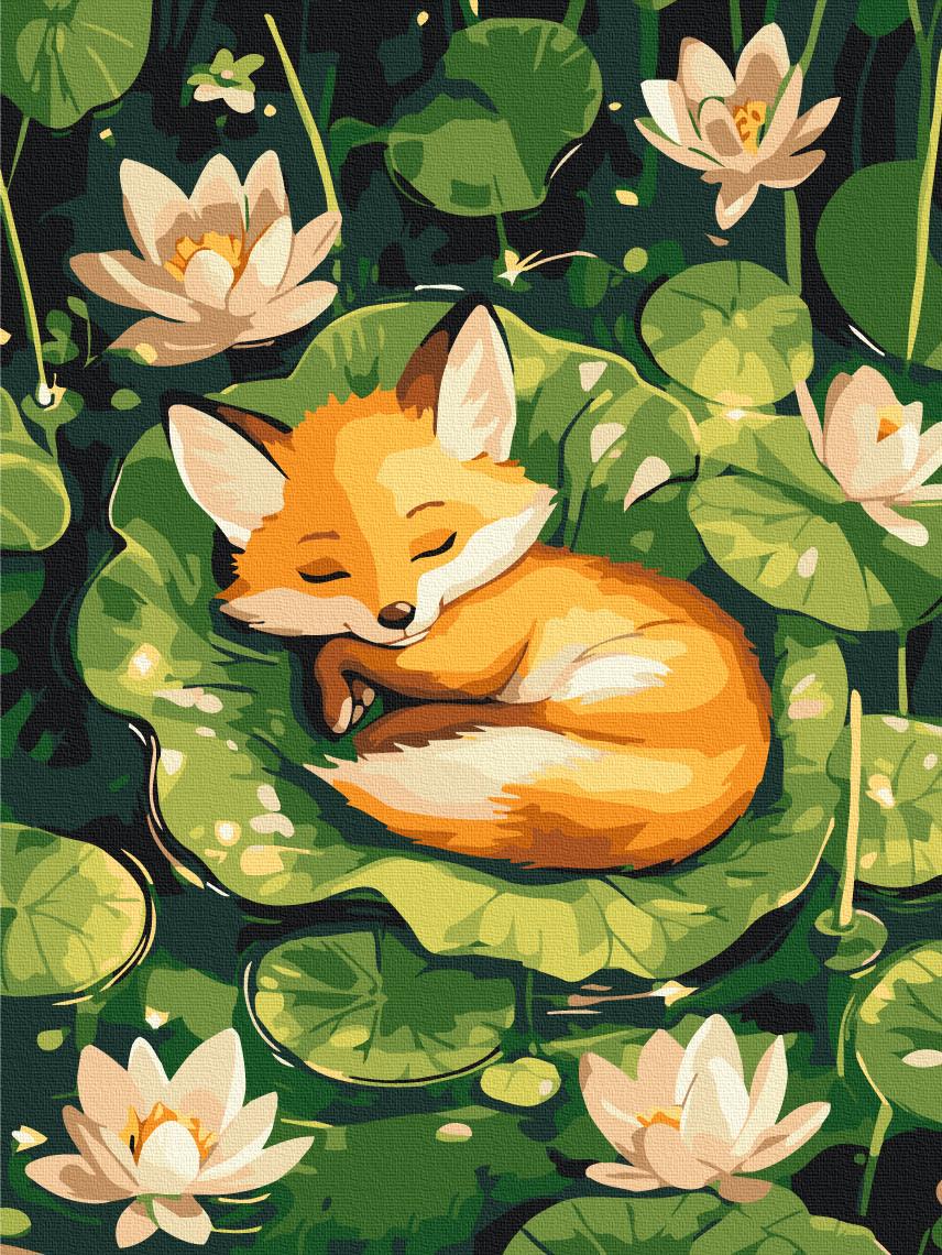 Картина за номерами Brushme Спляче лисеня 30x40 см (KBS0184) Картина за номерами Brushme Спляче лисеня 30x40 см (KBS0184)