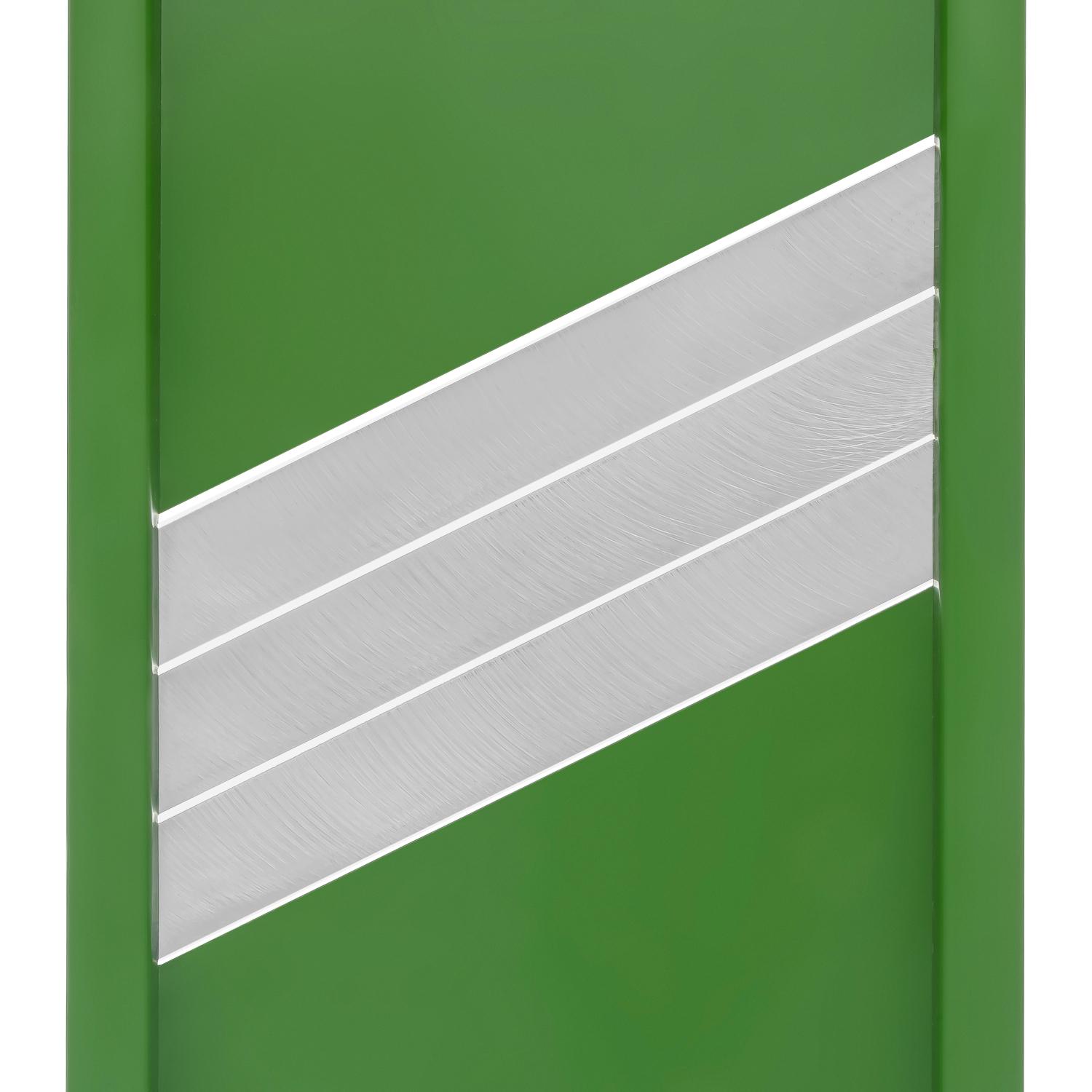 Шинковка для капусты и нарезки овощей/фруктов ручная пластиковая 3 лезвия 16,5х39 см Зеленый (86793) - фото 5 Шинковка для капусты и нарезки овощей/фруктов ручная пластиковая 3 лезвия 16,5х39 см Зеленый (86793) - фото 5