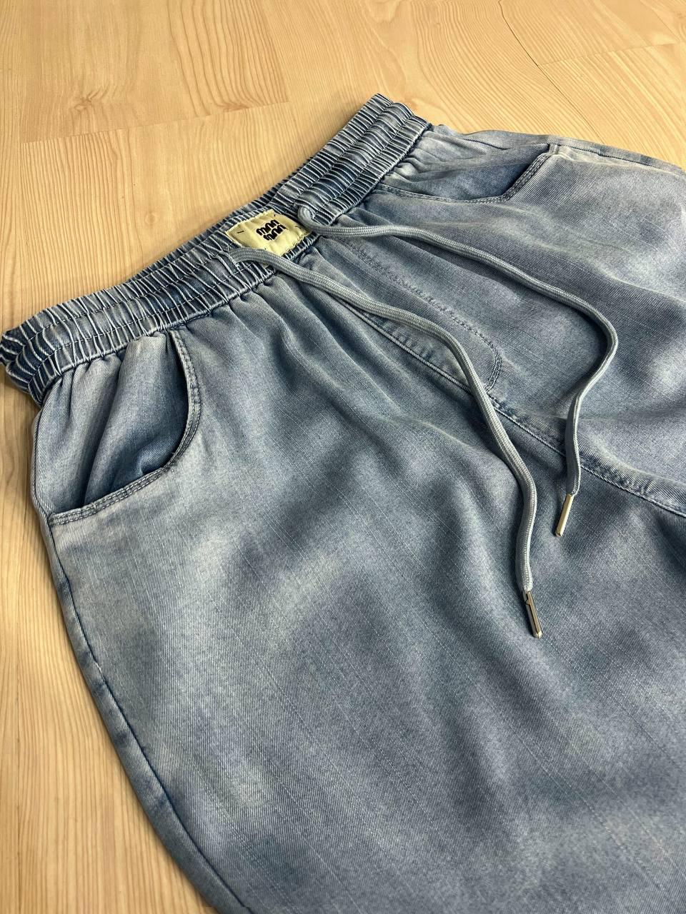 Джинсы женские Immet 5606-2 палаццо талия на резинке тенсель р. 33 Голубой (26675071) - фото 2 Джинсы женские Immet 5606-2 палаццо талия на резинке тенсель р. 33 Голубой (26675071) - фото 2