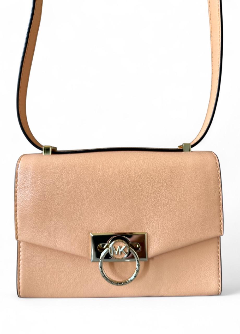 Женская сумка Michael Kors Hendrix 32F0L1HC0L Cantaloupe XS Conv XBody Leather Оранжево-коралловый (2760306445)
