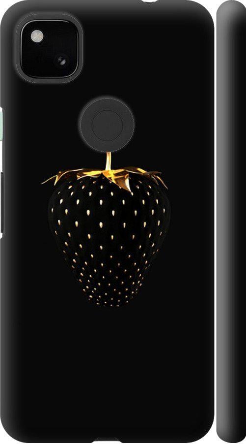 Чехол на Google Pixel 4A Черная клубника (3585m-1935-42517)