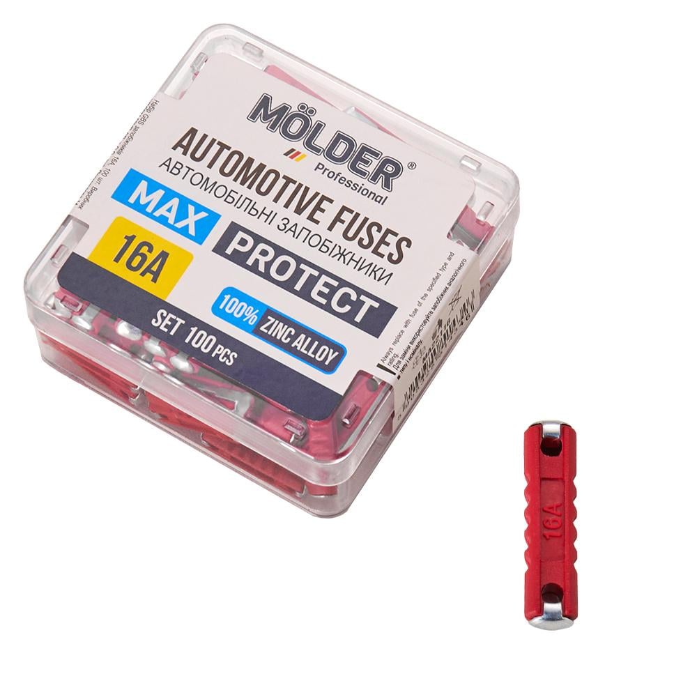 Набор предохранителей Molder цилиндрических 16А 100 шт. (MA22116)