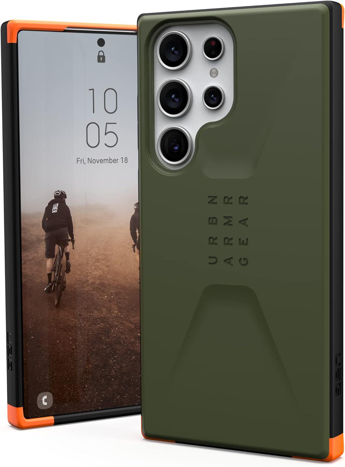 Чехол милитари UAG Civilian (214136117272) для Samsung Galaxy S23 Ultra (6.8") Olive