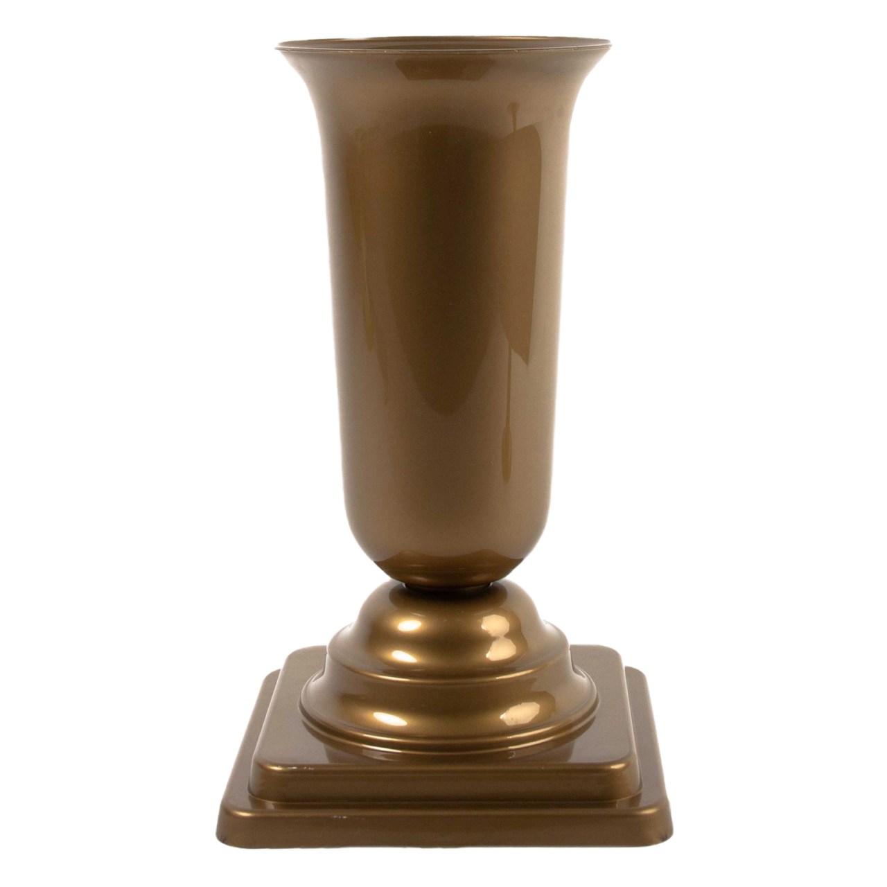 Вазон Дама с подставкой 19,7 см Золотой (46563) - фото 1