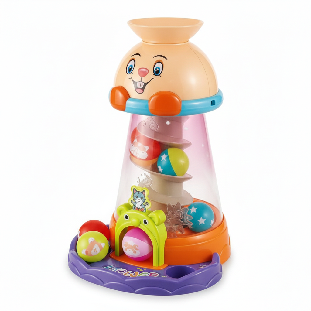 Игра с шариком TK Group 806 музыкальная игра подсветка/5 шариков Оранжево-фиолетовый (31917436)