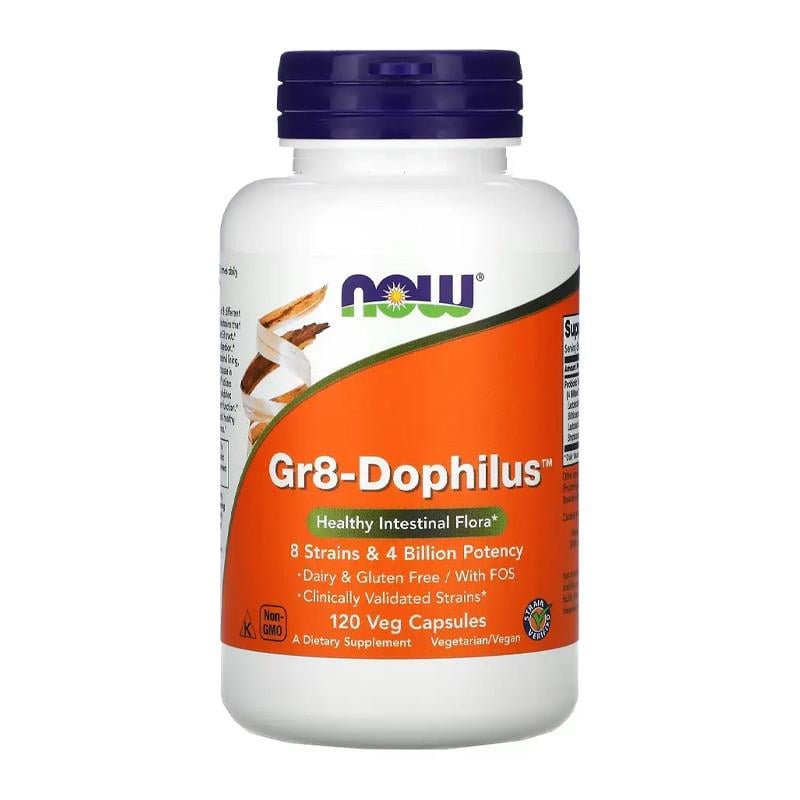 Пробиотики NOW Gr8-Dophilus 120 капс. (09237-01)