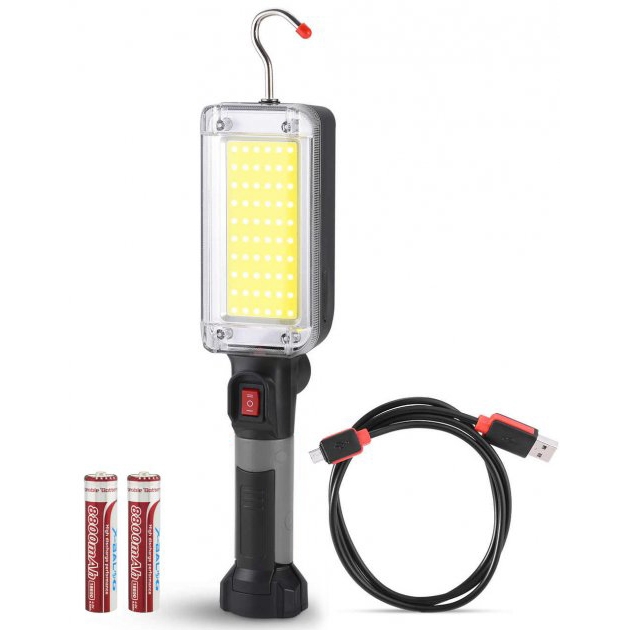 Фонарь кемпинговый 7628 ZJ-8859-COB-2 с крюком и магнитом держателем (17606272)