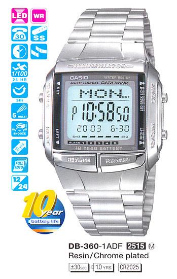 Часы мужские Casio DB-360-1A - фото 3