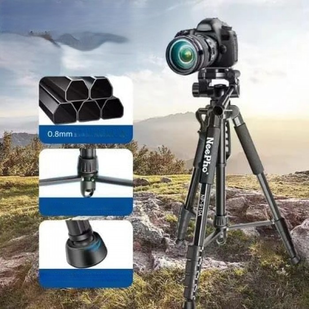 Штатив трипод Neepho NP-910A з тримачем для телефону 2,1 м - фото 2 Штатив трипод Neepho NP-910A з тримачем для телефону 2,1 м - фото 2
