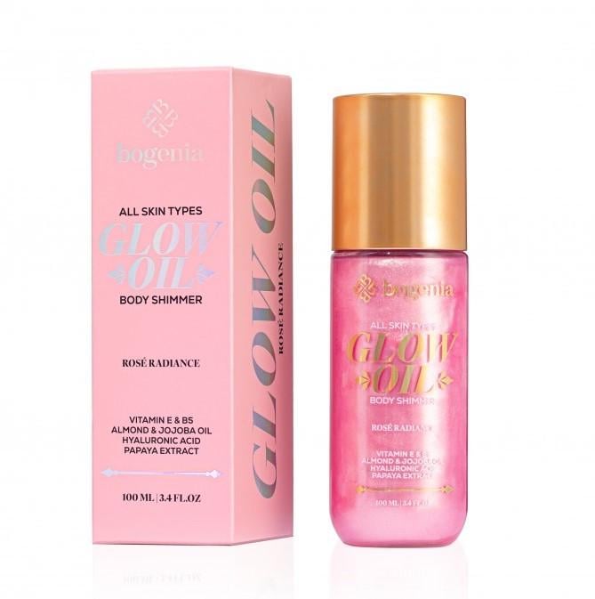 Масло-шиммер для тела Bogenia Glow Oil Body Shimmer Rosé Radiance 100 мл