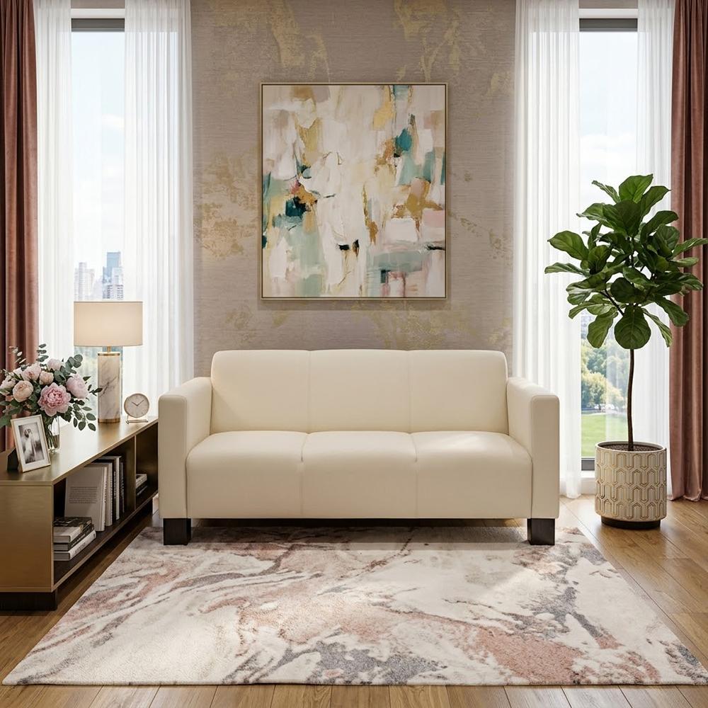 Диван Kansas экокожа Light 210х75х88 см Beige (rich_sofa_00297)