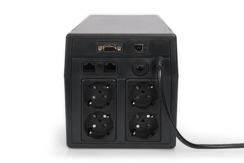 Источник бесперебойного питания Digitus DN-170076 2000VA 1200W Черный (18410152) - фото 4
