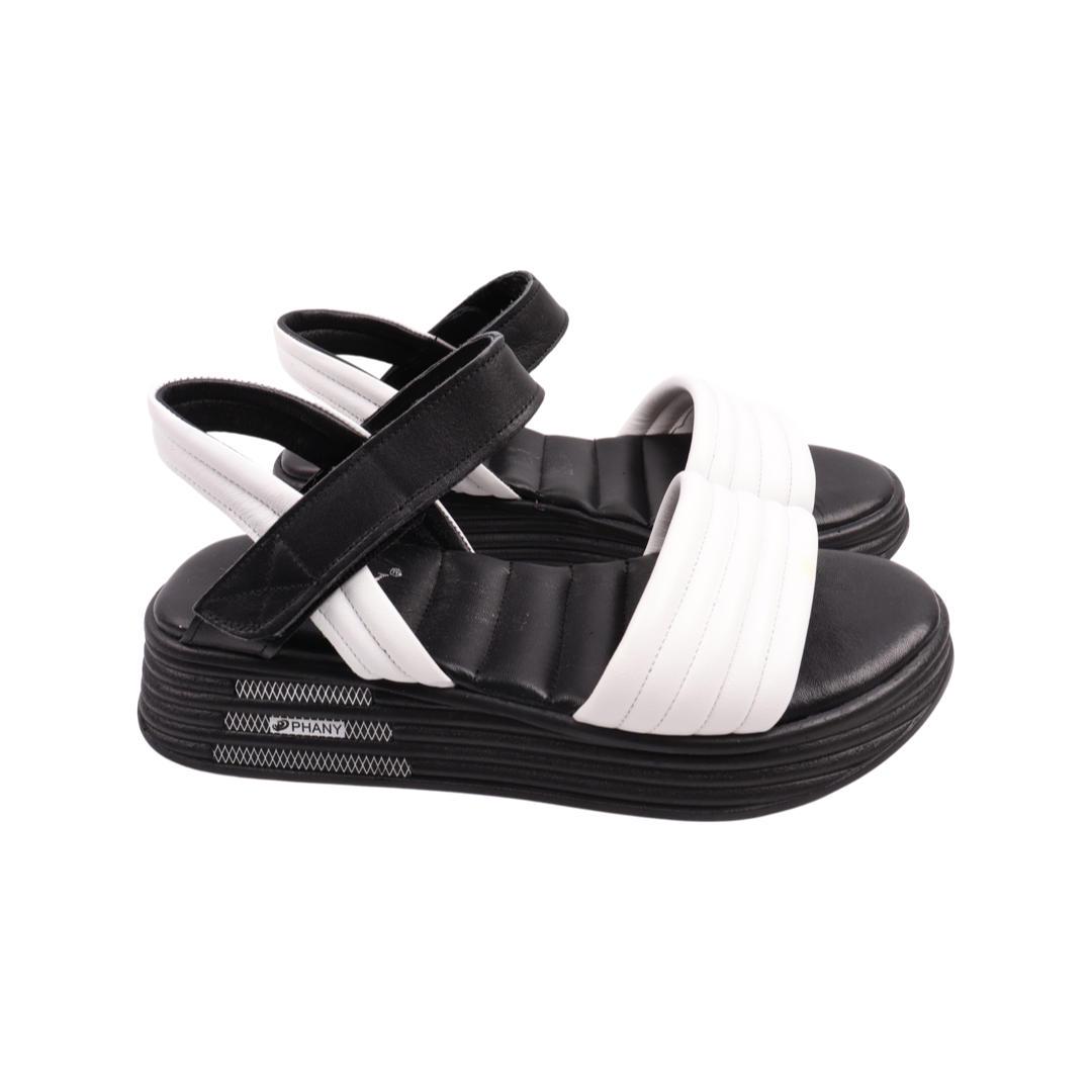 Босоніжки жіночі Phany зі шкіри р. 40 Білий (203-21/22LBC)