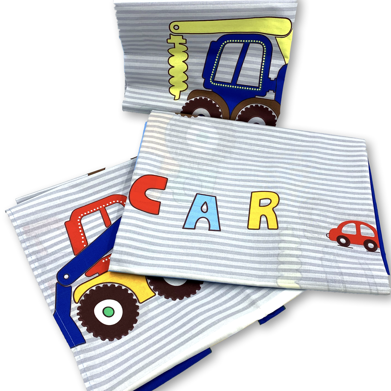 Детский комплект постельного белья Грузовик полуторный из ранфорса (R-2130)