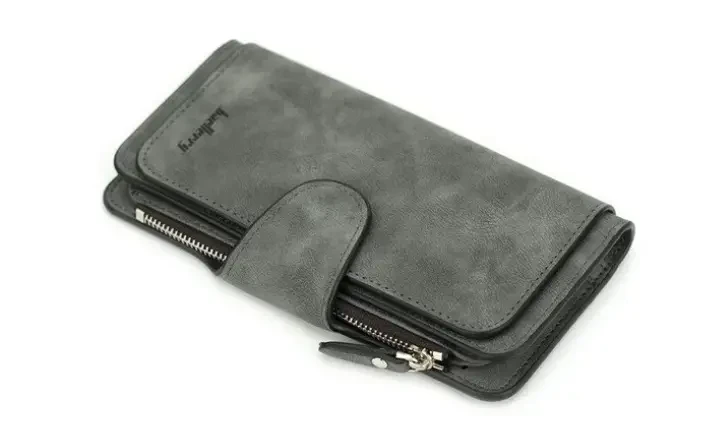 Кошелек женский Baellerry 2345 5 отделений под купюры 18,5х11х3 см Графитовый - фото 2
