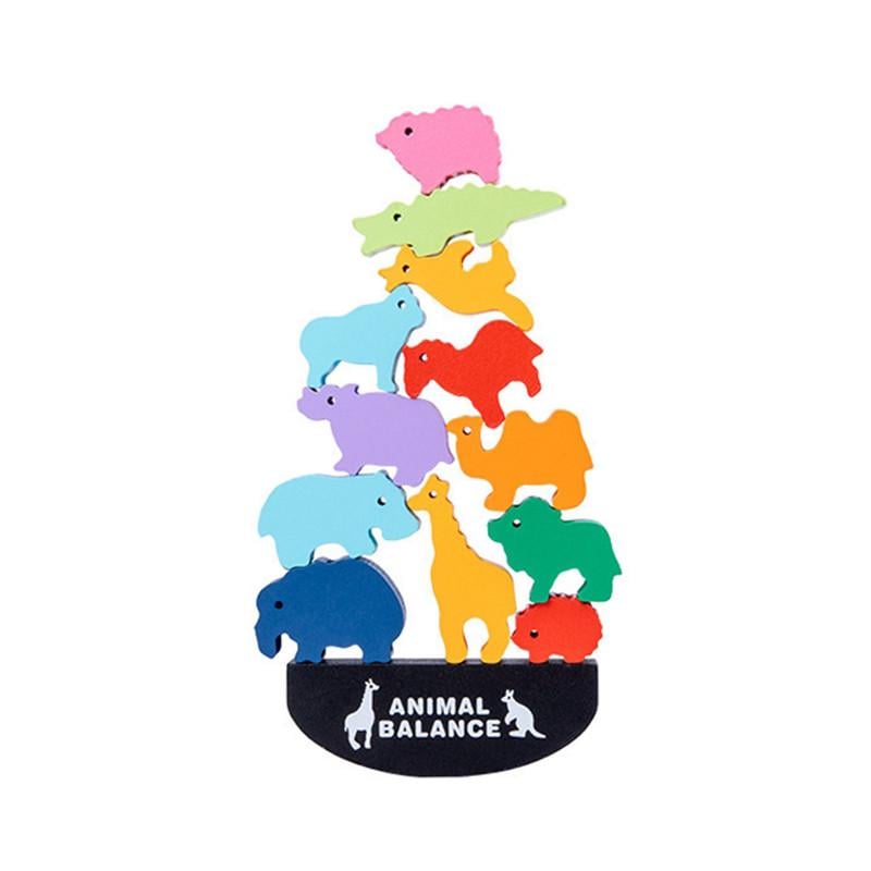 Деревянная развивающая игрушка Lesko Animal Balance DL2253 Мир животных