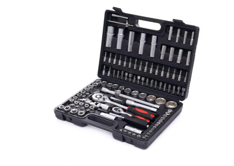 Набор торцевых ключей Kraft&Dele EC30 с трещотками Черный (31213346)