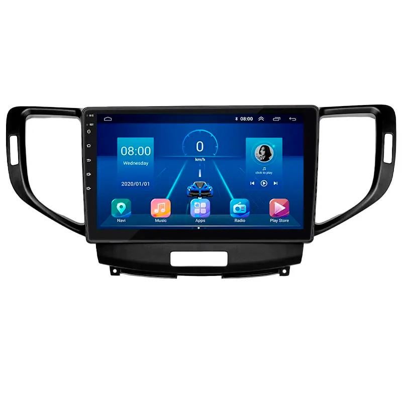 Автомагнитола штатная Lesko для Acura TSX II 2008-2014 9" 6/128Gb 4G Wi-Fi GPS Top MOB
