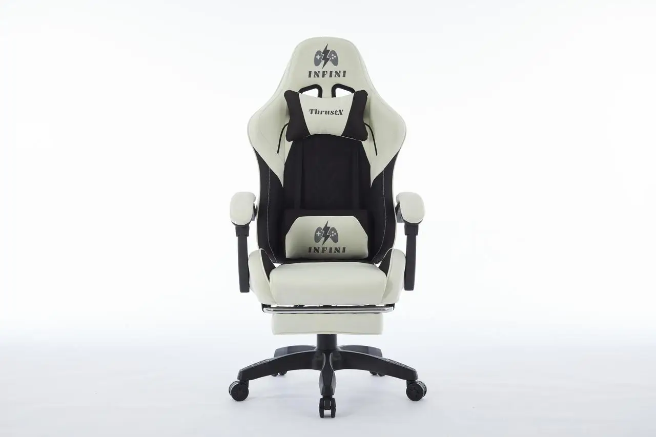 Кресло геймерское тканевое Infiny Dzhoystyk Молочный - фото 2
