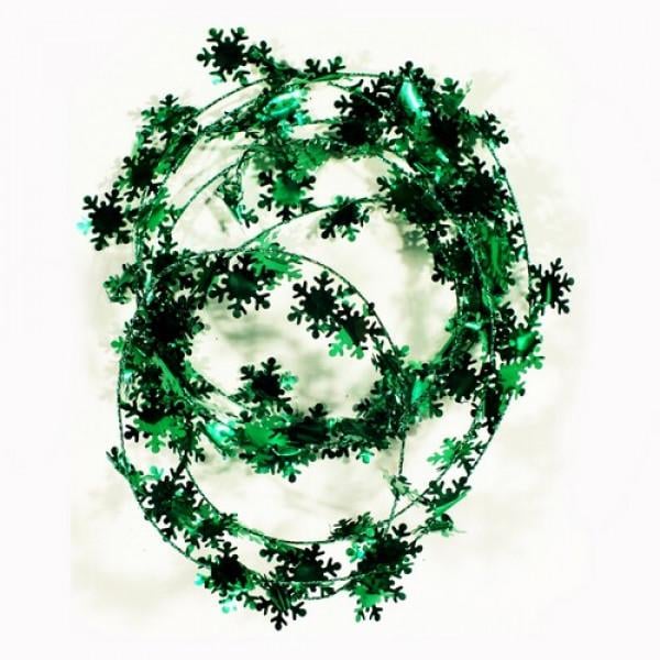 Новогодний декор Seta Гирлянда Снежинки (13-6GR)