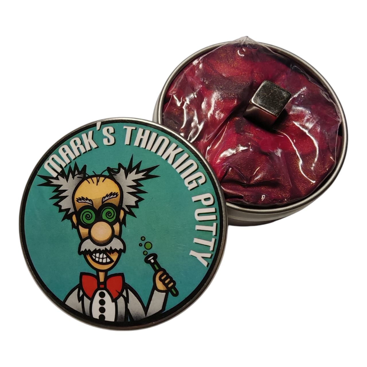 Пластилин магнитный слайм Mark's Thinking Putty Черно-Красный