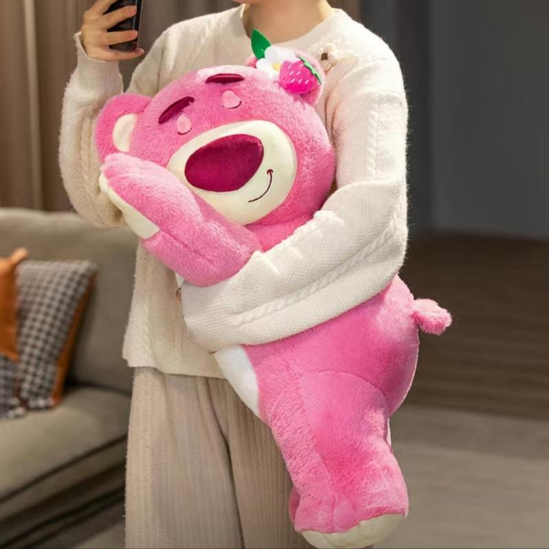 Мягкая игрушка Медведь с пледом 2в1 Розовый (30101176) - фото 3