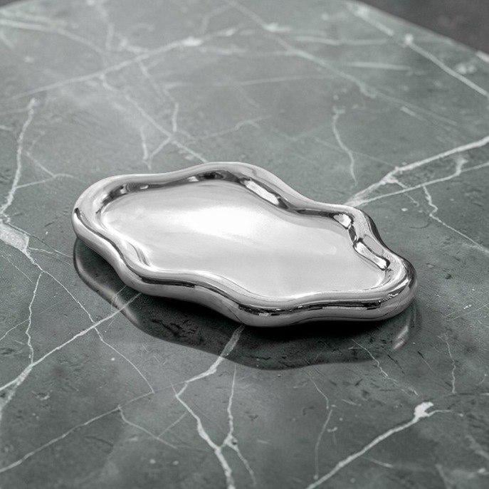 Подставка для украшений керамическая Серебристый (Д0000000054)