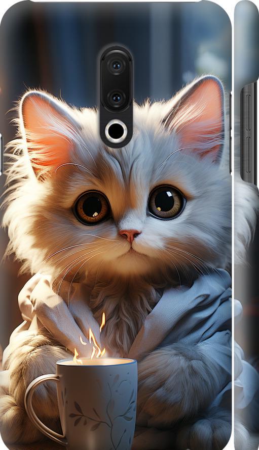 Чехол на Meizu 15 Plus White cat (5646m-1473-42517) Чехол на Meizu 15 Plus White cat (5646m-1473-42517)