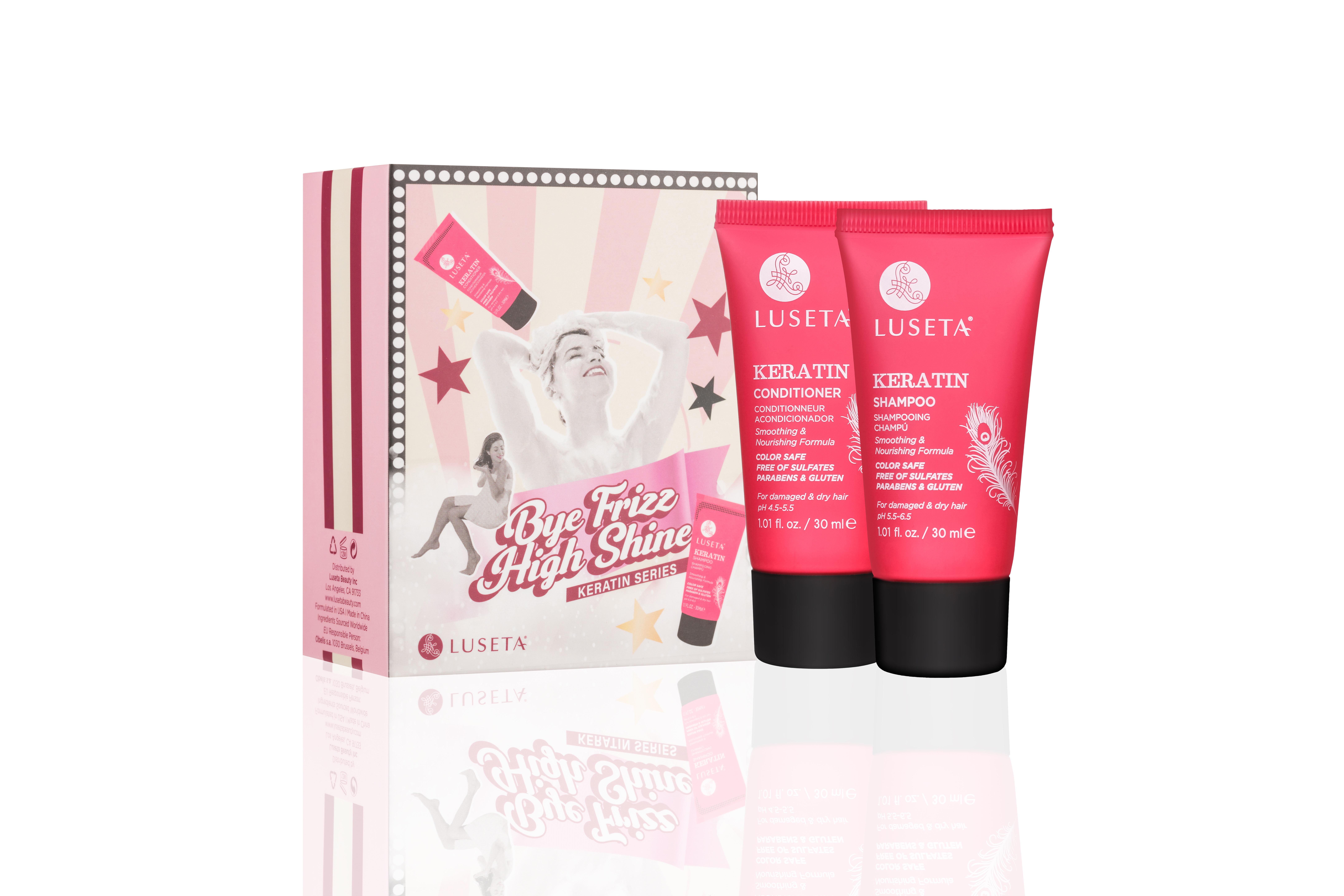 Набор для волос дороже с протеином кератином Luseta Beauty Keratin Travel Set Duo 2×30 мл (23335057)
