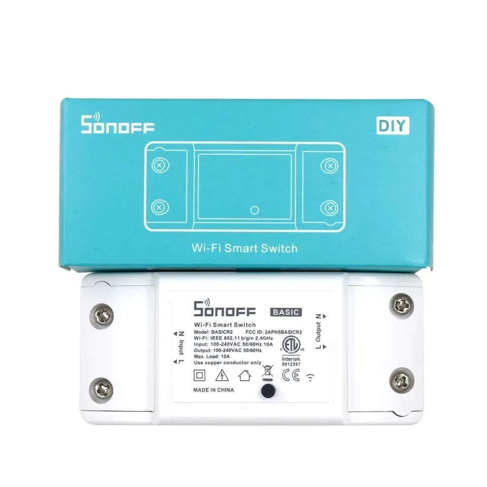 Міні-вимикач смарт Sonoff Basic R2 Wi-Fi DIY eWeLink