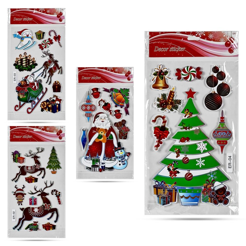 Наклейка на окна M50100 New Year 18х35 см - фото 2 Наклейка на окна M50100 New Year 18х35 см - фото 2