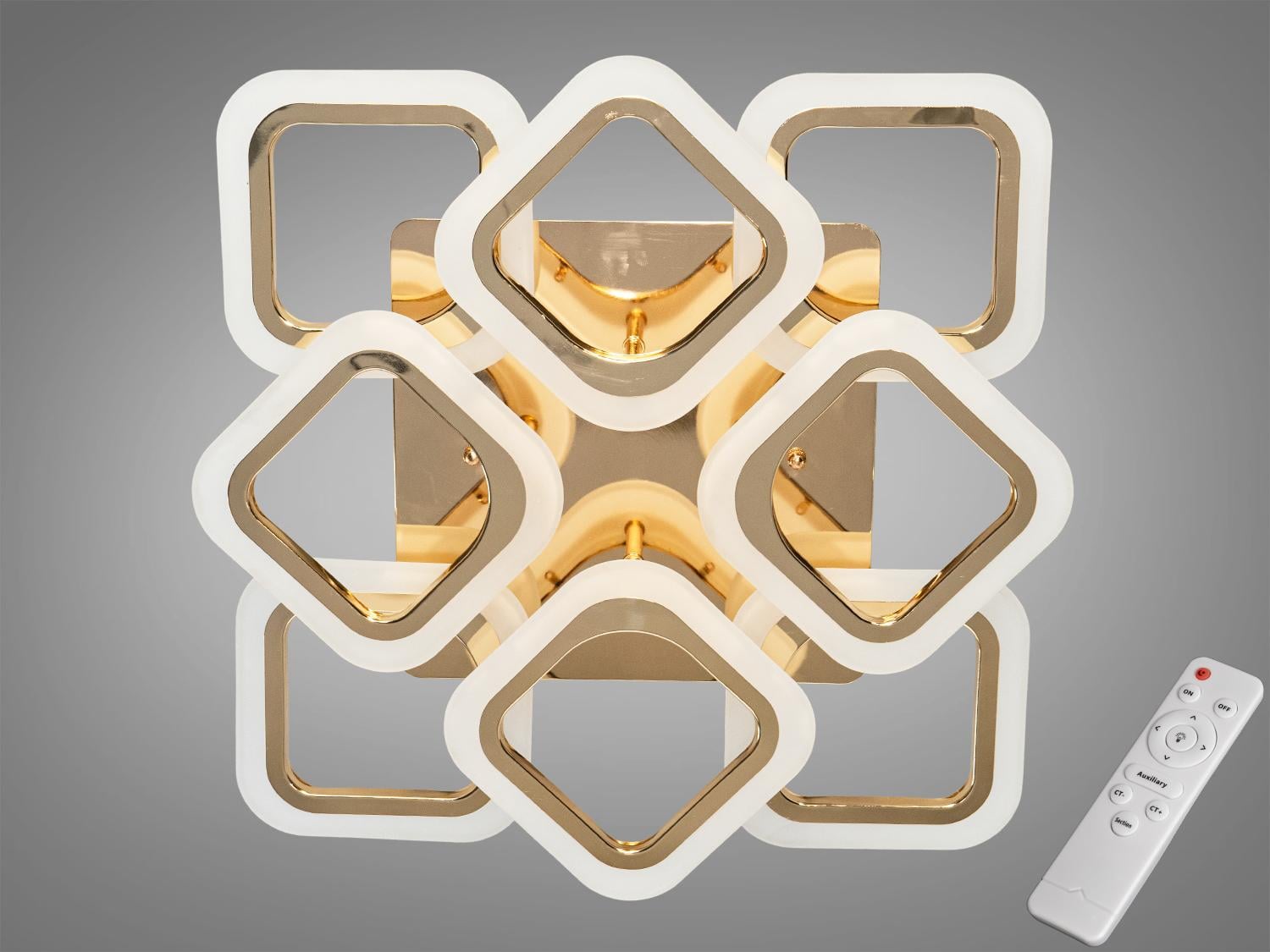 Люстра LED Diasha AS8060/4/4G 80W Золотистый Люстра LED Diasha AS8060/4/4G 80W Золотистый