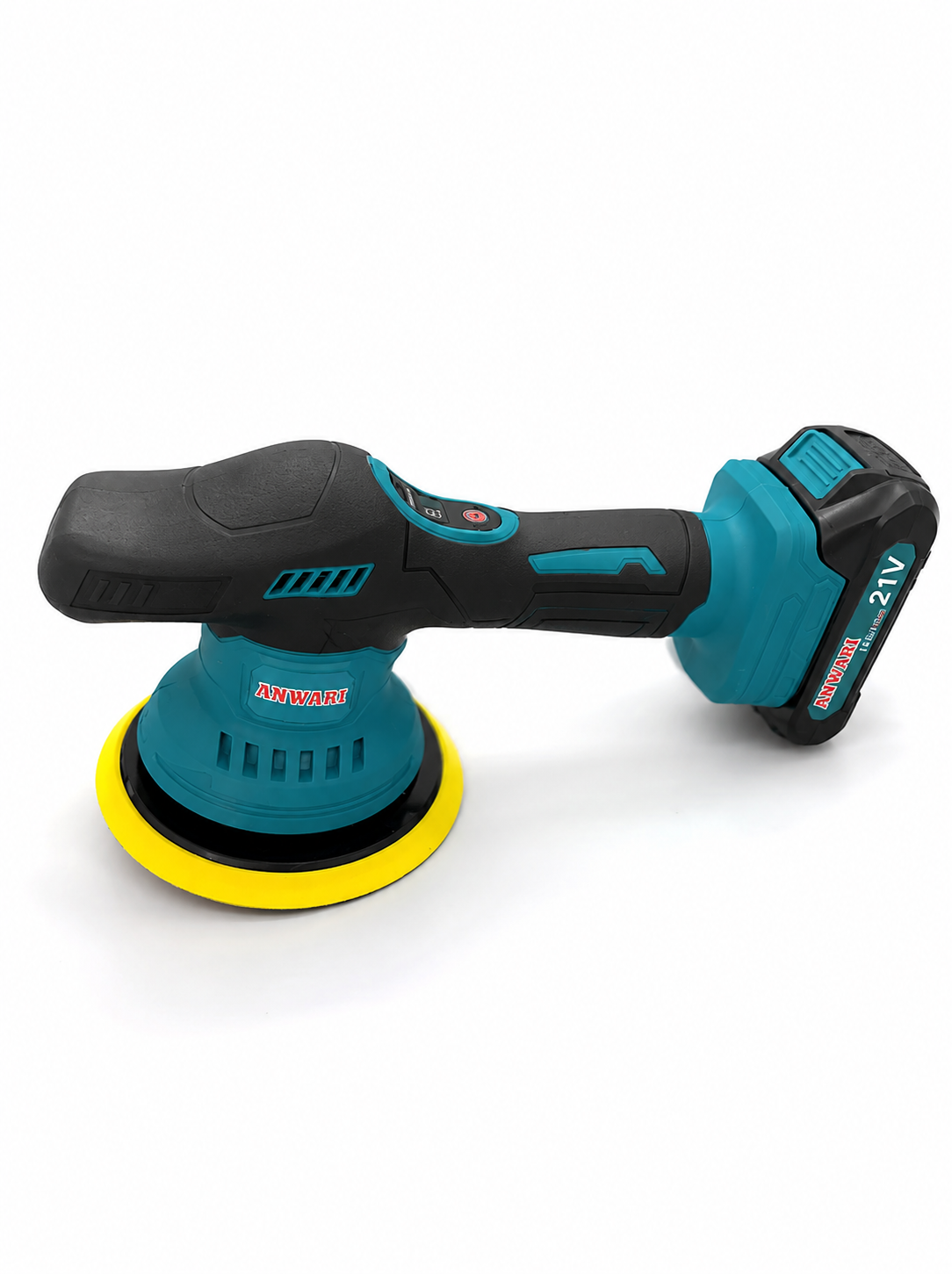 Полировальная аккумуляторная машинка Anwari Germany 21V 6000 mAh 150 мм Синий