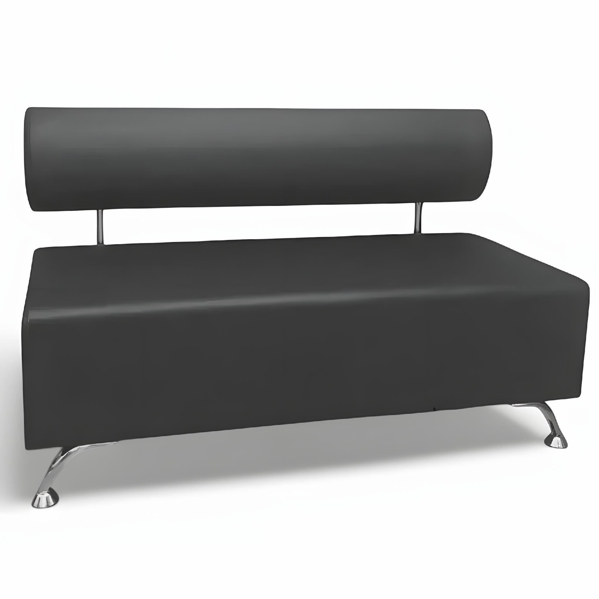 Диван офисный AVVS для ожидания/приемной 150 см с ножками 12 см Темно-серый - фото 1