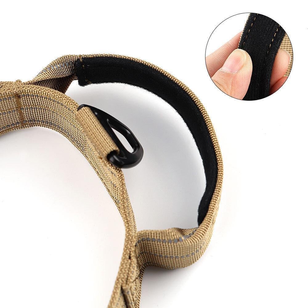 Ошейник для собак Berry cветоотражающий для средних и крупных пород L 42-62 см Коричневый (1783610730) - фото 3