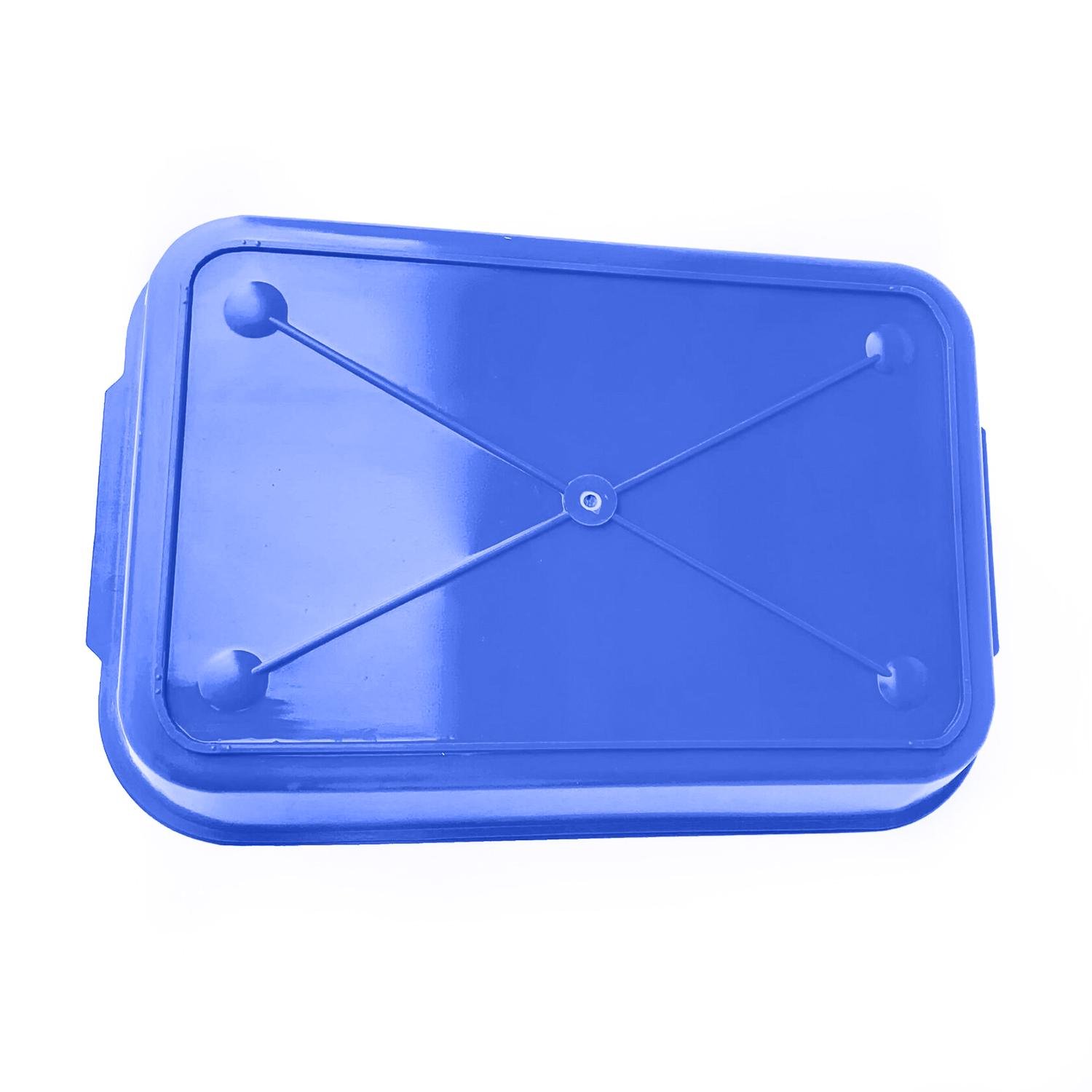 Лоток для кішок глибокий із сіткою 36,5х25х6 см Синій (86966) - фото 4