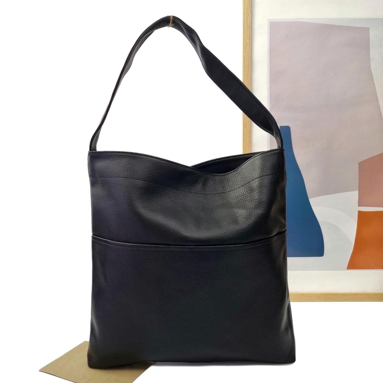 Сумка-шопер Vivaverba натуральна шкіра Чорний (9911 black)