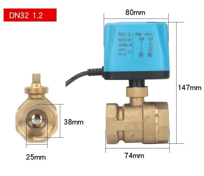 Клапан шаровой CR04 12В 125" - фото 2 Клапан шаровой CR04 12В 125" - фото 2