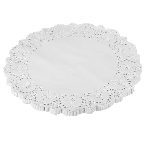 Салфетки бумажные ажурные кондитер круг 12 шт. 12,5" 31,5 см (3839)