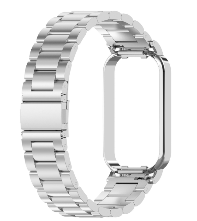 Ремешок-бампер DK Metal Fitlink Steel Watch Band для Xiaomi Redmi Smart Band 2 Silver (017613)