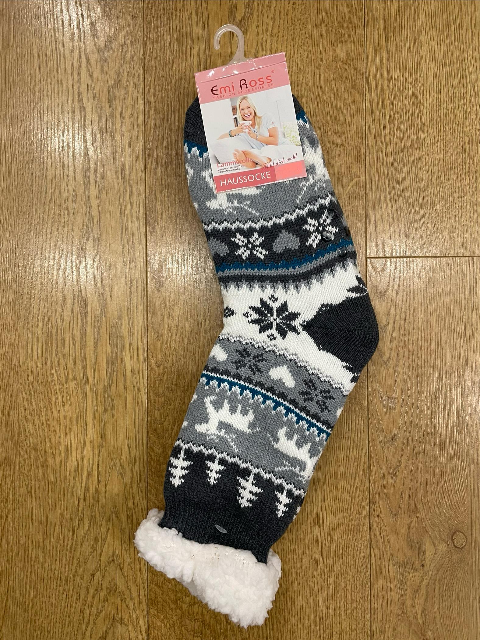 Носки женские Emi Ross теплые плюшевые шерстяные р. 39-42 (27002835) - фото 4