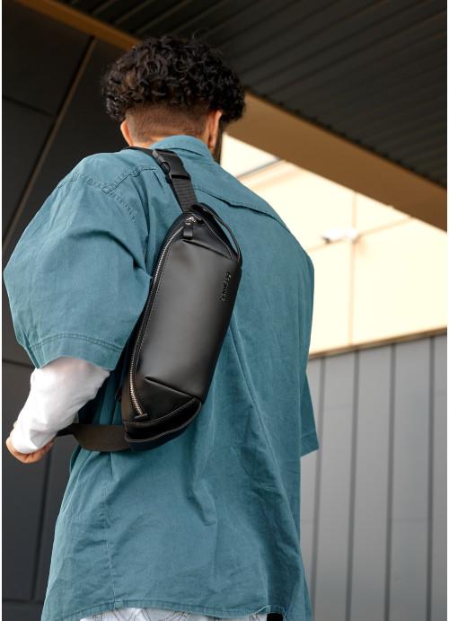 Сумка через плечо мужская Sambag экокожаная водостойкая Черный (2618898453) - фото 2