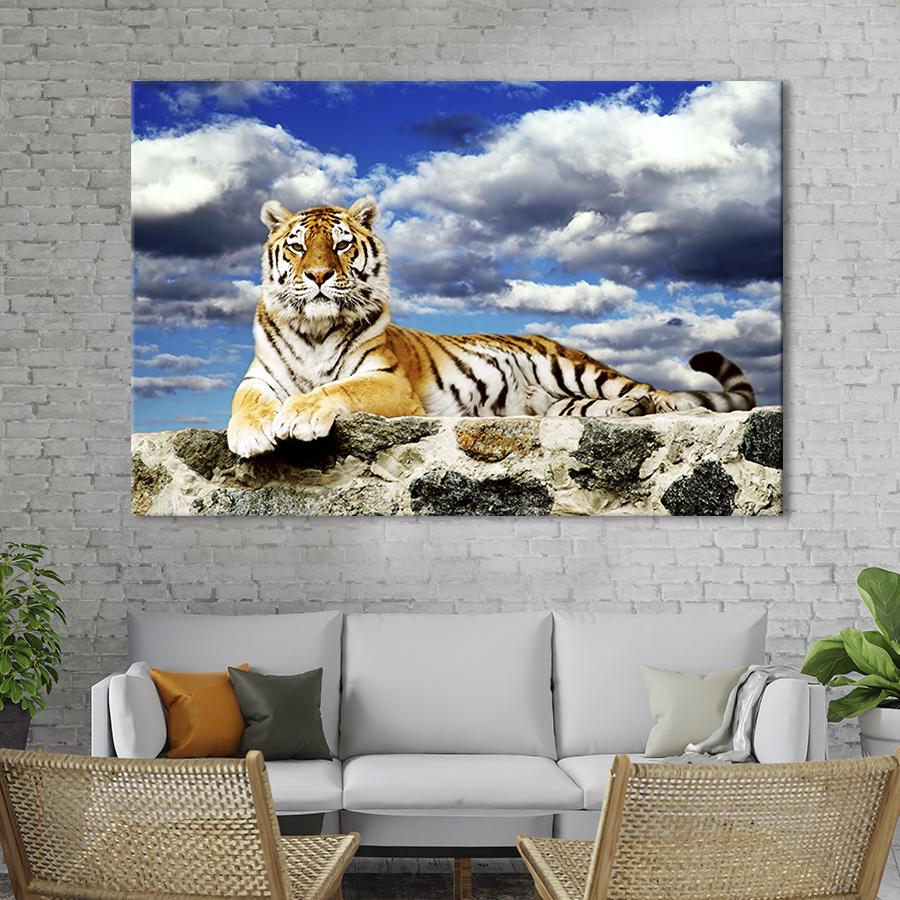 Картина на холсте Красивый тигр 51x34 см (131-1)