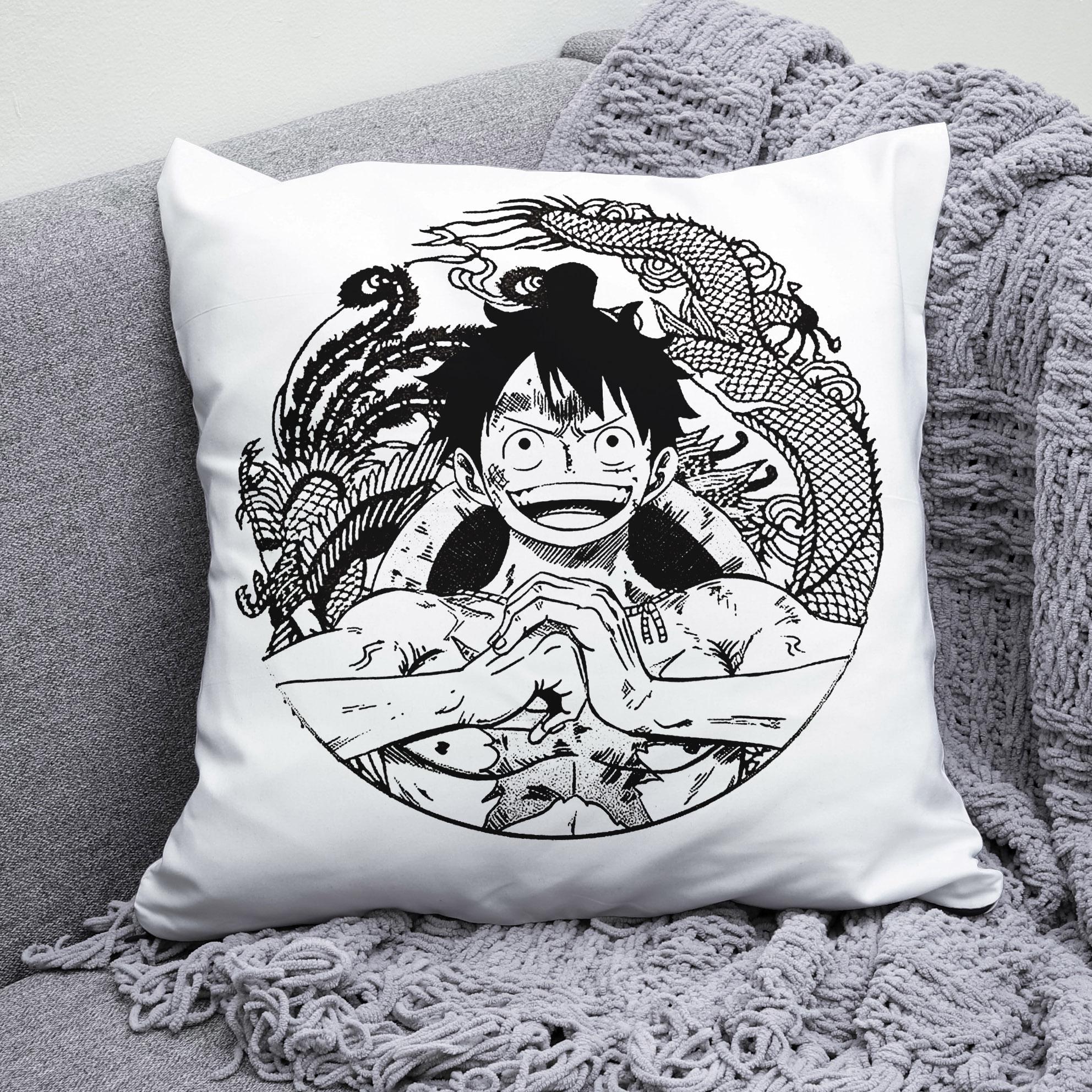 Плюшевая подушка квадрат с принтом One Piece "2