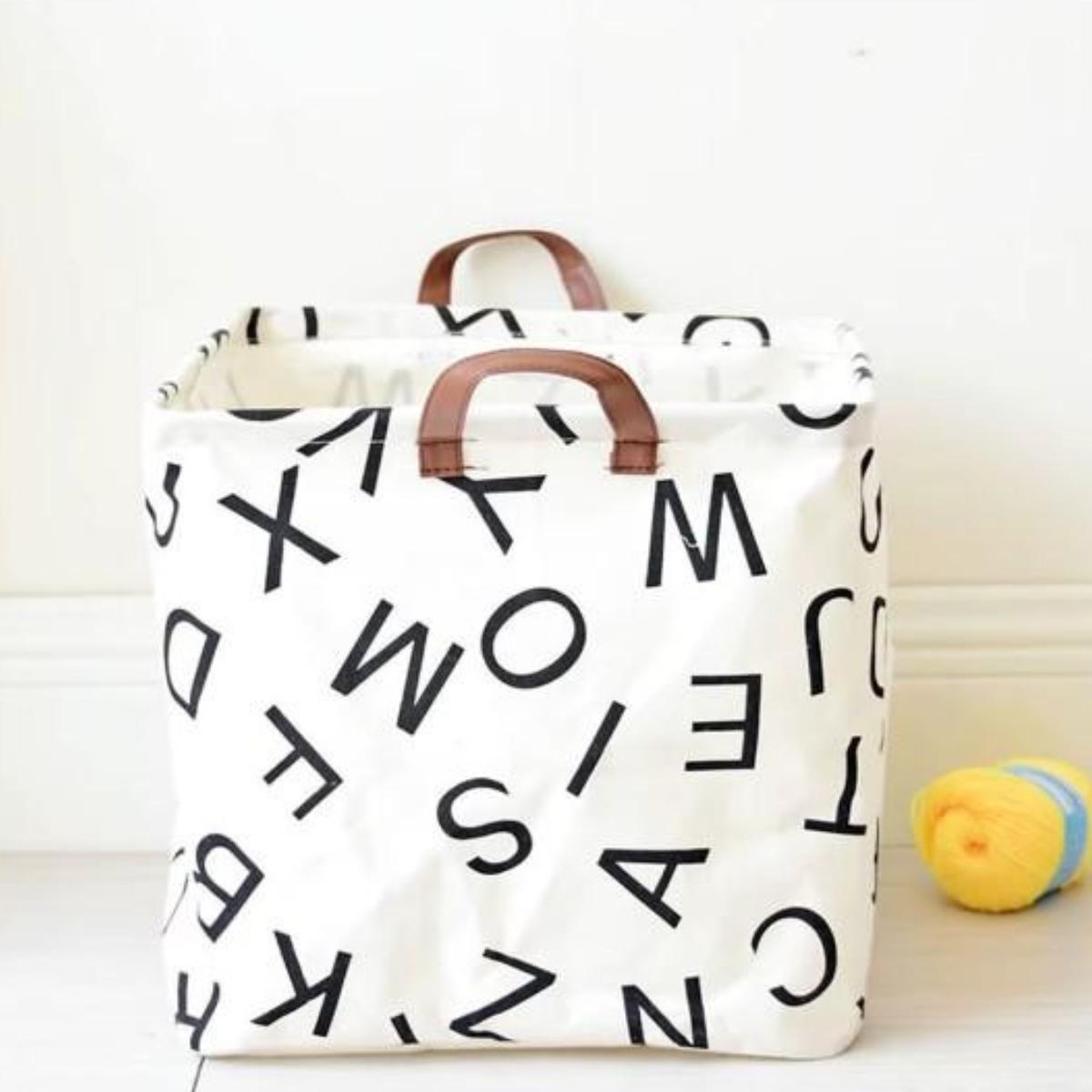 Кошик складаний ABCD для зберігання білизни та іграшок 32х42 см (R32364) - фото 4 Кошик складаний ABCD для зберігання білизни та іграшок 32х42 см (R32364) - фото 4