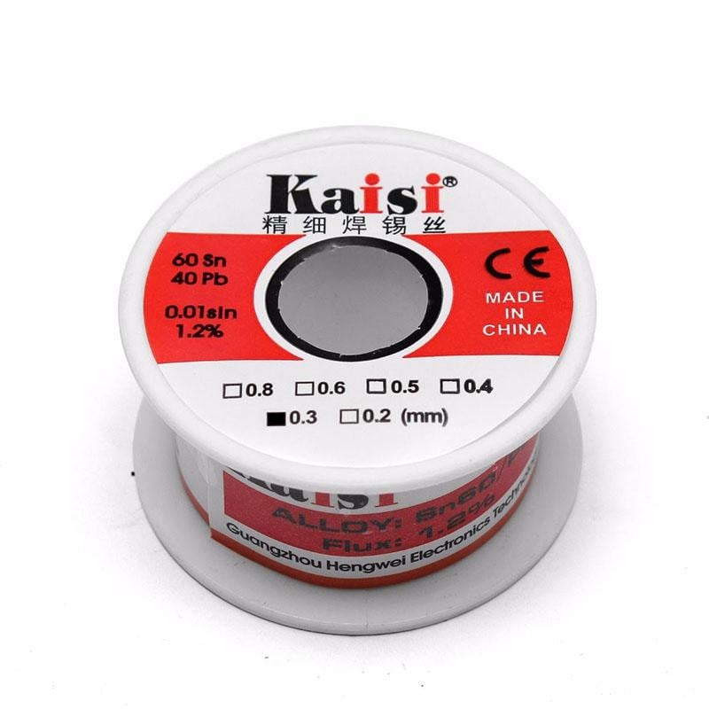 Припой проволочный Kaisi Sn60/Pb40 на катушке 0,3 мм 40 г (ART-15388)