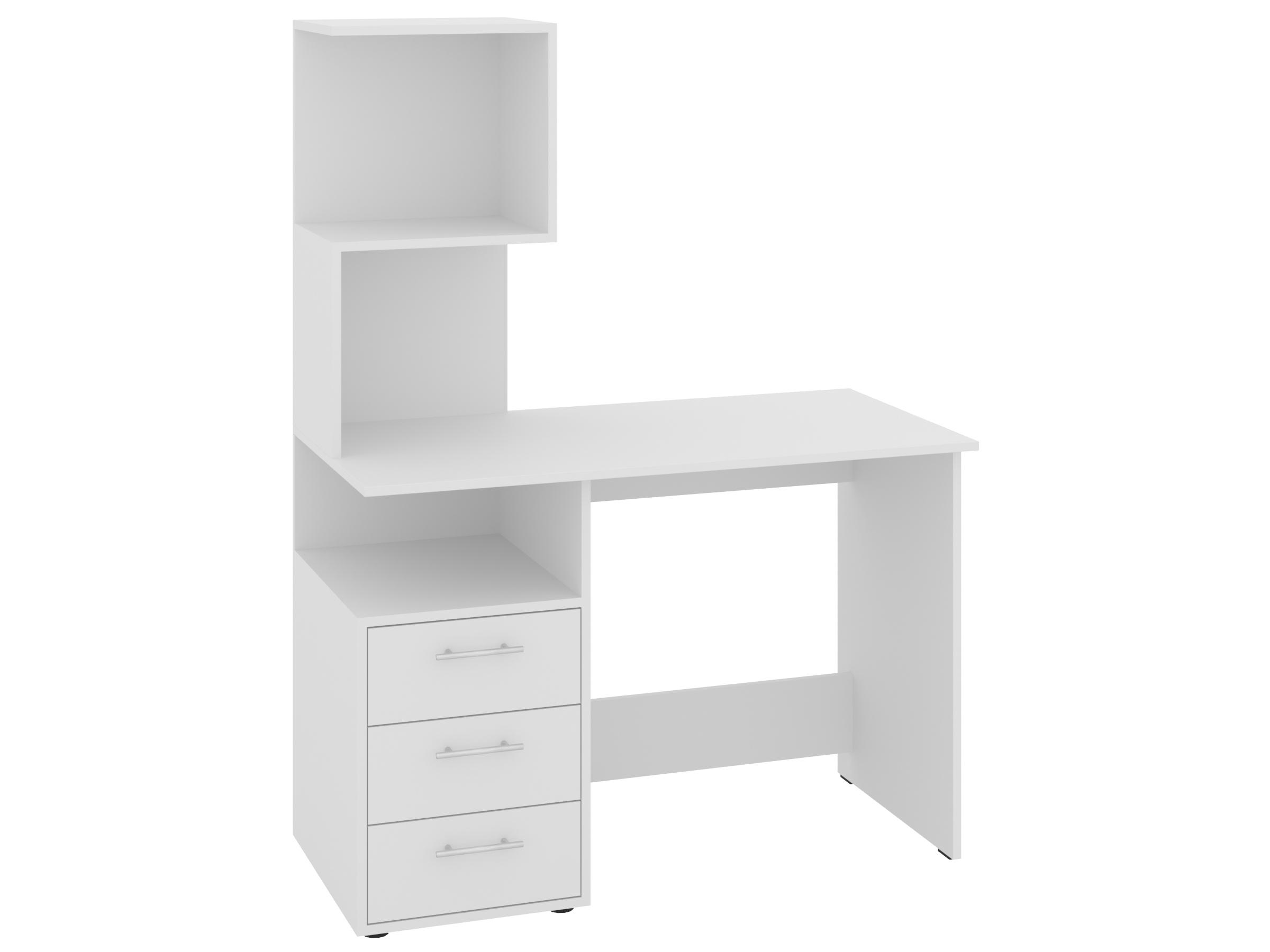 Письменный стол PEHOTIN Вираж 110х55х75/148,5 см Белый (PN-101302)