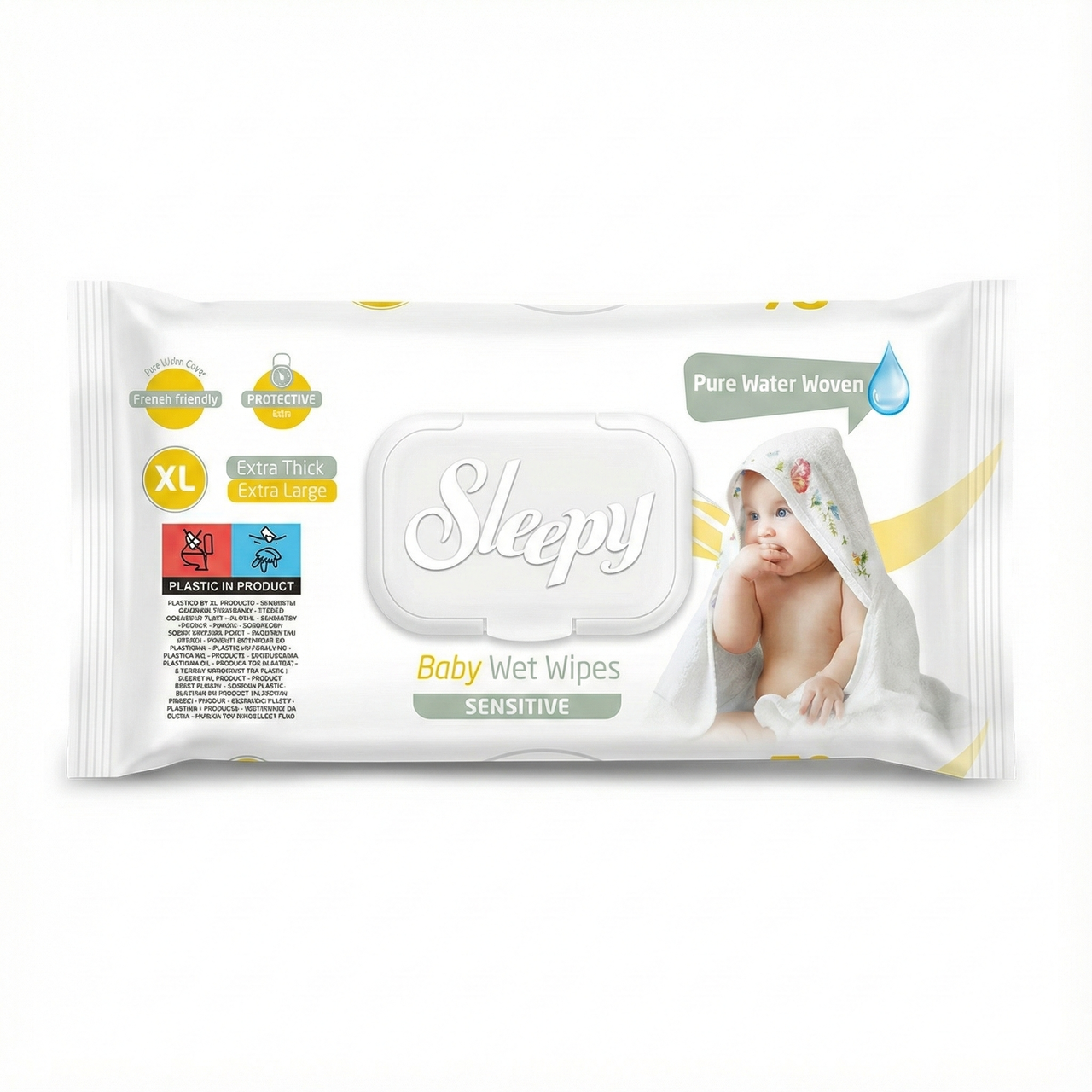 Влажные полотенца Sleepy Sensitive Extra XL 20х30 см 50 шт. (000006782) Влажные полотенца Sleepy Sensitive Extra XL 20х30 см 50 шт. (000006782)